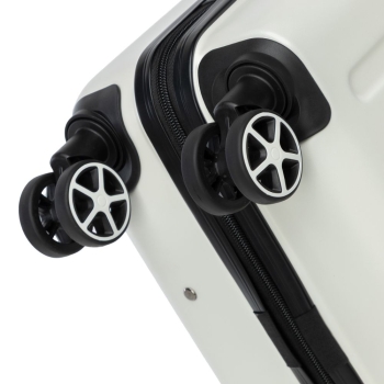 Walizki Średnia walizka z ABS-u z tłoczonym logo White 65 l
