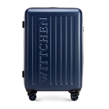 Walizki Średnia walizka z ABS-u z tłoczonym logo Navy 65 l