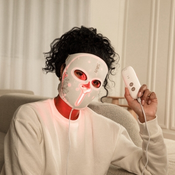 Masażery do twarzy i ciała LED EMS Face Mask Maska LED na twarz z funkcją EMS 