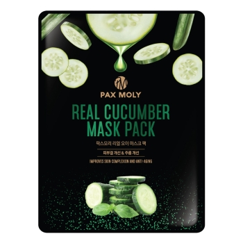 Maseczki w płachcie Real Cucumber Maska w płachcie odświeżająco-łagodząca 25 ml