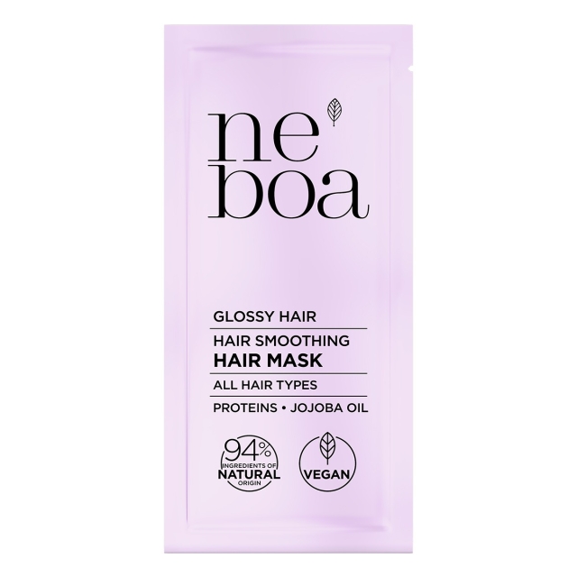Maski do włosów Mini Size Glossy Hair Smoothing Mask 25 ml