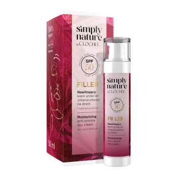 Kremy na dzień Simply Nature FILLER Moisturizing Anti-Wrinkle Day Cream SPF 50 50 ml