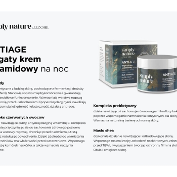 Kremy na noc Simply Nature Rich Ceramide Night Cream 50 ml