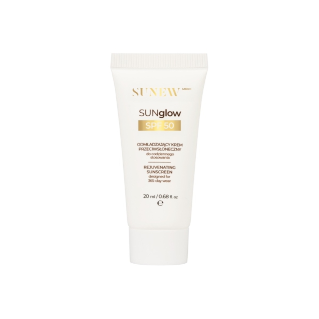 Kremy na dzień SUNglow SPF 50 odmładzający krem przeciwsłoneczny do codziennego stosowania 20 ml