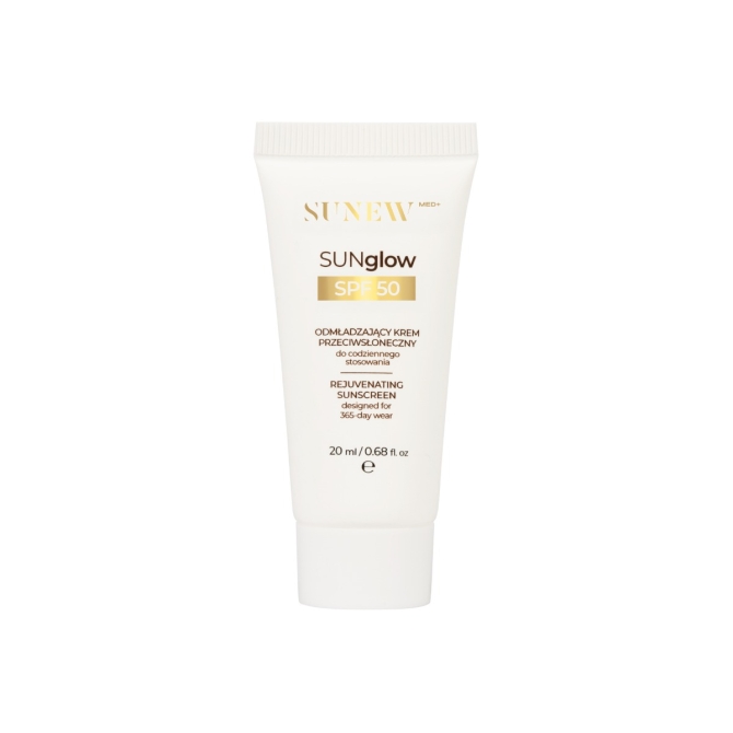 Kremy na dzień SUNglow SPF 50 odmładzający krem przeciwsłoneczny do codziennego stosowania 20 ml