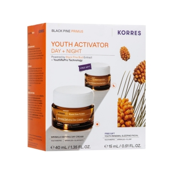 Zestaw do pielęgnacji twarzy dla niej Zestaw Black Pine Primus: Youth Activator Day + Night 