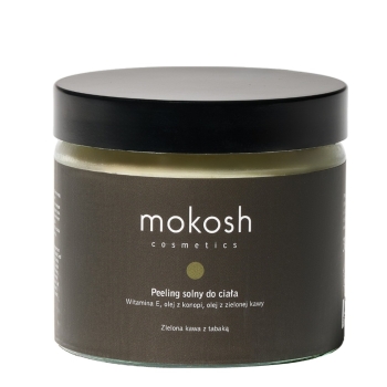 Peelingi do ciała Peeling Solny Do Ciała „Zielona Kawa z Tabaką” 300 ml