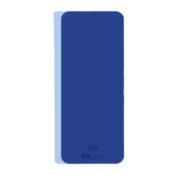 Maty do jogi Mata do jogi i ćwiczeń dwukolorowa niebiesko-błękitna Niebiesko-błękitny