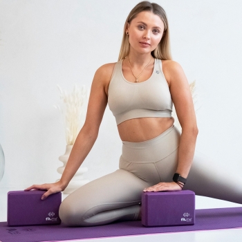 Kostki Kostka do jogi fioletowa Fioletowy