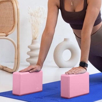 Kostki Kostka do jogi różowa Różowy