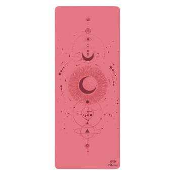 Maty do jogi Mata do jogi kauczukowa księżyc różowa Różowy