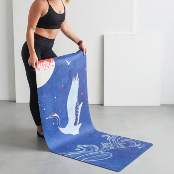 Maty do jogi Mata do jogi podróżna składana żuraw Żuraw