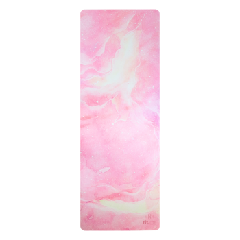 Maty do jogi Mata do jogi podróżna składana różowe niebo 0,15 cm Różowe niebo