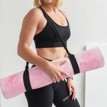 Maty do jogi Mata do jogi podróżna składana różowe niebo 0,15 cm Różowe niebo