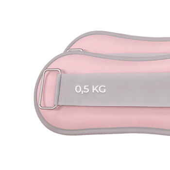 Obciążniki Obciążniki na kostki nadgarstki ręce nogi różowe 2×0,5kg Różowy