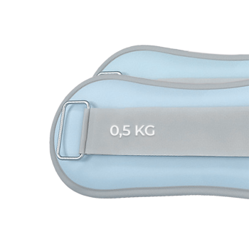 Obciążniki Obciążniki na kostki nadgarstki ręce nogi niebieskie 2×0,5kg Niebieski