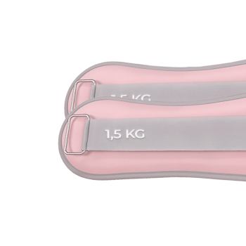 Obciążniki Obciążniki na kostki nadgarstki ręce nogi różowe 2×1,5kg Różowy