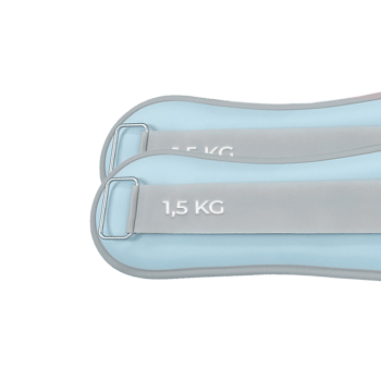 Obciążniki Obciążniki na kostki nadgarstki ręce nogi niebieskie 2×1,5kg Niebieski