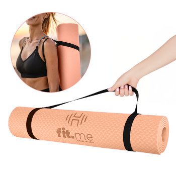 Maty do jogi Mata do Jogi i Ćwiczeń brzoskwiniowa Brzoskwiniowy