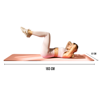 Maty do jogi Mata do Jogi i Ćwiczeń brzoskwiniowa Brzoskwiniowy