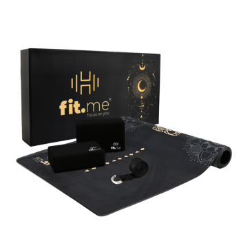 Maty do jogi Zestaw do jogi Premium Czarny Słoń Czarny słoń