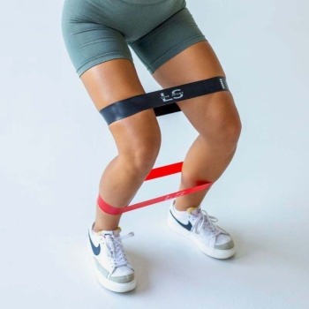 Gumy oporowe Taśmy do ćwiczeń Mini Power Band wielokolorowy