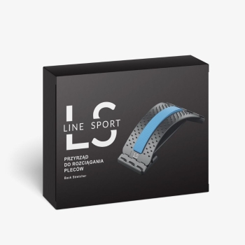 Akcesoria do ćwiczeń Przyrząd do rozciągania pleców Back Stretcher czarno-niebieski czarno-niebieski