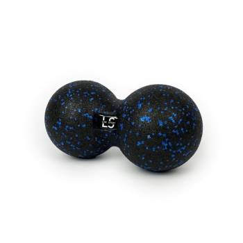 Piłki do masażu Podwójna piłka do masażu i rolowania Duoball 12 cm niebieski Niebieski