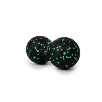Piłki do masażu Podwójna piłka do masażu i rolowania Duoball 8 cm zielona Zielony