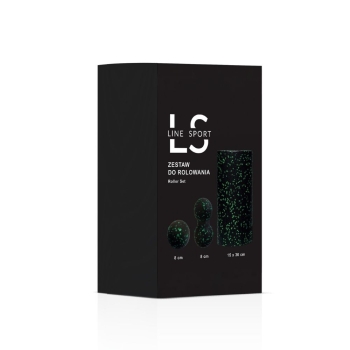 Rolki Zestaw do rolowania - wałek, duoball, piłeczka - zielony Zielony