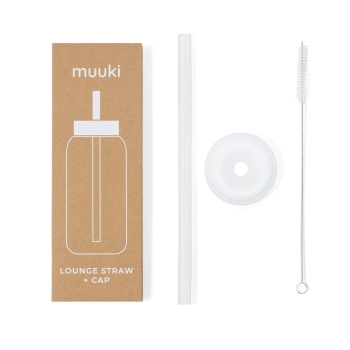 Butelki na wodę Lounge Straw+Cap Clear 720 ml