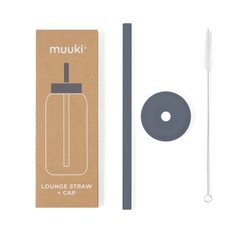 Butelki na wodę Lounge Straw+Cap Smokey Grey 720 ml