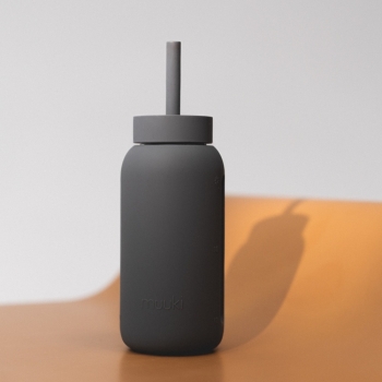 Butelki na wodę Lounge Straw+Cap Smokey Grey 720 ml