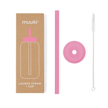 Butelki na wodę Lounge Straw+Cap Flamingo Pink 720 ml