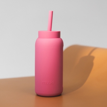 Butelki na wodę Lounge Straw+Cap Flamingo Pink 720 ml