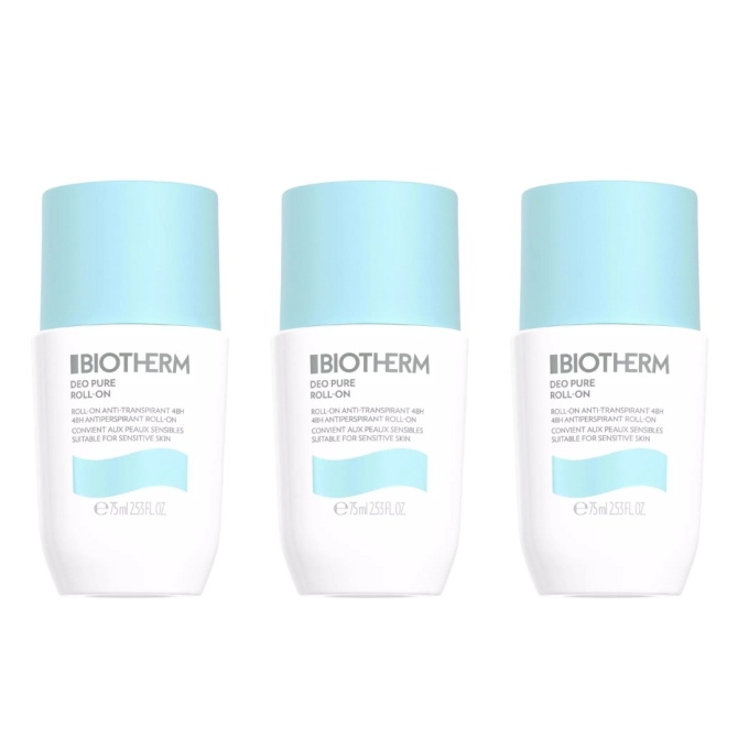 Dezodorant Deo Pure Roll-On Trio Set 225 ml