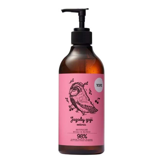 Mydła Yope Naturalne Mydło w Płynie Jagody Goji i Wiśnia 500 ml