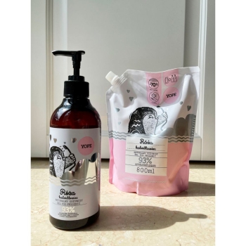 Żele i pianki pod prysznic Naturalny żel pod prysznic Róża i Kadzidłowiec Refill Uzupełnienie 800 ml