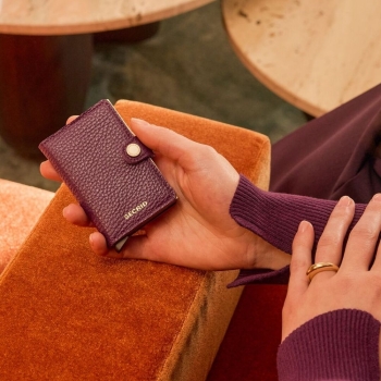 Portfele Miniwallet Pebble Grape Grape