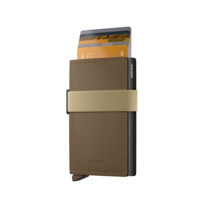 Portfele Bandwallet Matte Earth Beige Earth Beige