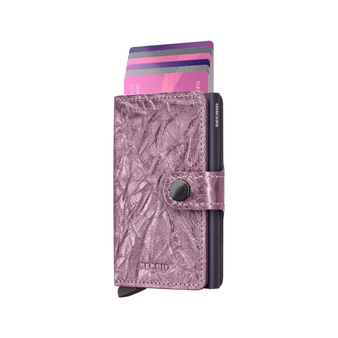 Portfele Miniwallet Crunch Pink Pink