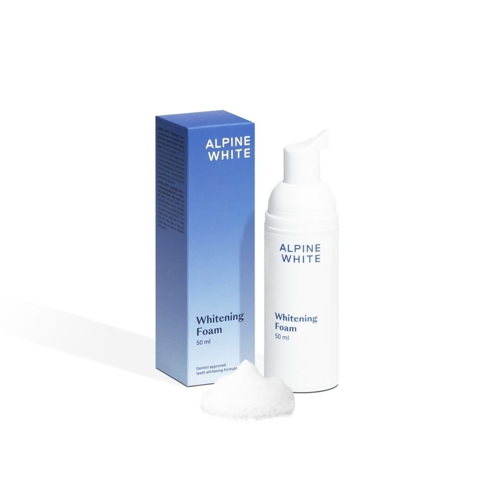 Alpine White Whitening Foam Pianka wybielająca do zębów Higiena jamy ustnej 50ml