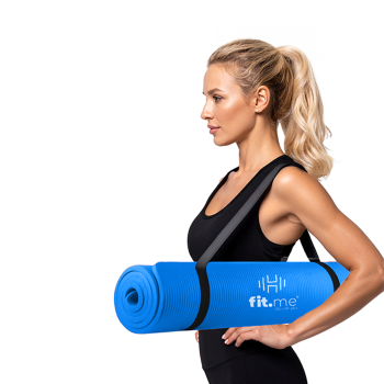 Maty do ćwiczeń Mata do ćwiczeń NBR 1,5 cm niebieska Niebieski