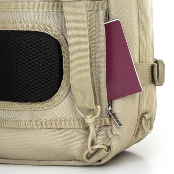 Plecaki Wielofunkcyjny Plecak Do Samolotu 2w1 Beżowy 18 l