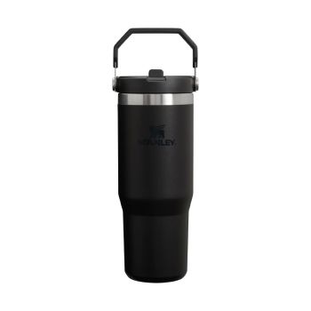 Kubki termiczne The IceFlow Flip Straw Black 2.0 890 ml