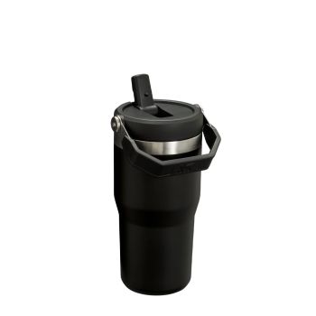 Kubki termiczne The IceFlow Flip Straw Black 2.0 600 ml