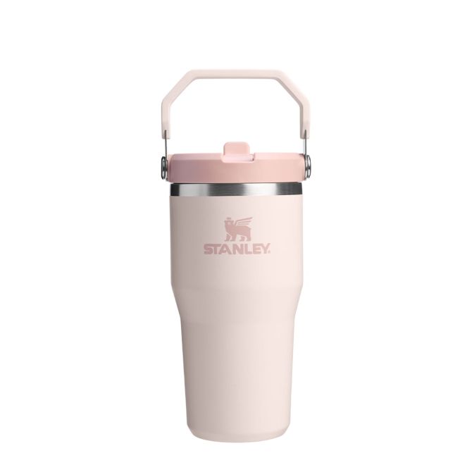 Kubki termiczne The IceFlow Flip Straw Rose Quartz 600 ml