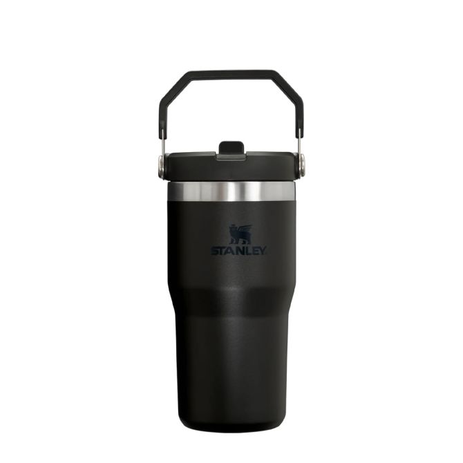 Kubki termiczne The IceFlow Flip Straw Black 2.0 600 ml