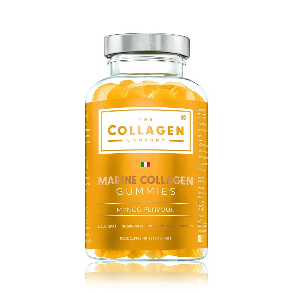 Мармеладки с морским коллагеном The Collagen Company, манго, для волос, кожи и ногтей