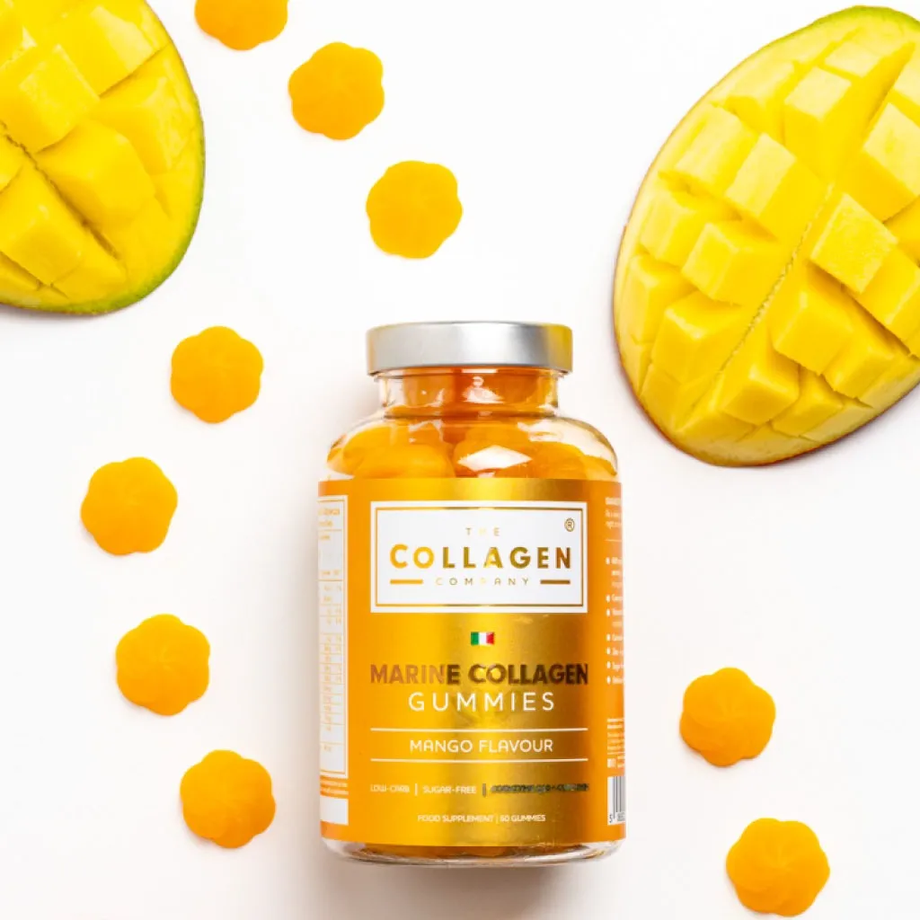 Мармеладки с морским коллагеном The Collagen Company, манго, для волос, кожи и ногтей — фото 3